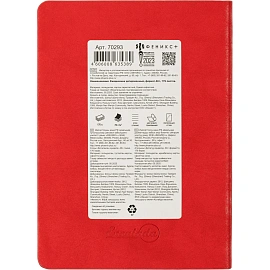 Ежедневник датированный 2026 ESCALADA А6+ (126x174мм), 176л, красный 70293