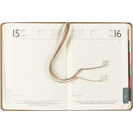 Ежедневник датированный 2026 ESCALADA А6+ (126x174мм), 176л, бежевый 70294