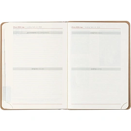 Ежедневник датированный 2026 ESCALADA А6+ (126x174мм), 176л, бежевый 70294
