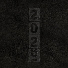 Ежедневник датированный 2026 год Escalada искусственная кожа А6+ 176 листов чёрный, 70297