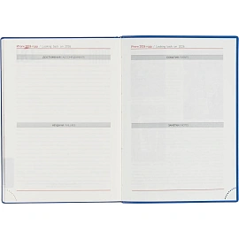 Ежедневник датированный 2026 год Escalada искусственная кожа А6+ 176 листов синий (синий обрез), 70298