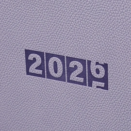 Еженедельник датированный 2026 год Escalada искусственная кожа 181х127 мм 64 листа сиреневый, 70344