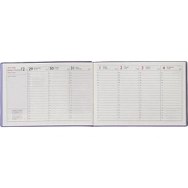 Еженедельник датированный 2026 год Escalada искусственная кожа 181х127 мм 64 листа сиреневый, 70344