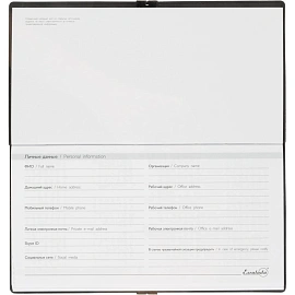 Еженедельник датированный 2026 ESCALADA 175х95мм, 64л, черный 70392