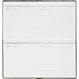 Еженедельник датированный 2026 ESCALADA 175х95мм, 64л, черный 70392