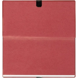 Еженедельник датированный 2026 год Escalada искусственная кожа 175х95 мм 64 листа красный с фиксирующей резинкой, 70394