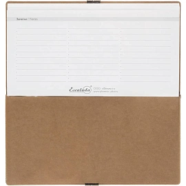 Еженедельник датированный 2026 ESCALADA 175х95мм, 64л, бежевый 70395