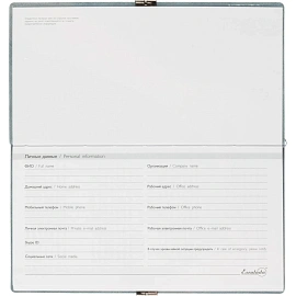 Еженедельник датированный 2026 ESCALADA 175х95мм, 64л, голубой 70396