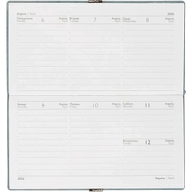 Еженедельник датированный 2026 ESCALADA 175х95мм, 64л, голубой 70396