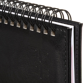 Планинг датированный 2026 год Escalada искусственная кожа 310x130 мм 64 листа черный (чёрный обрез), 70321