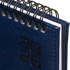 Планинг датированный 2026 год Escalada искусственная кожа 310x130 мм 64 листа синий (синий обрез), 70324