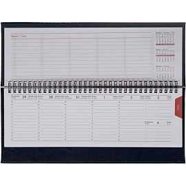 Планинг датированный 2026 год Escalada искусственная кожа 310x130 мм 64 листа синий (синий обрез), 70324