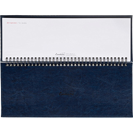 Планинг датированный 2026 год Escalada искусственная кожа 310x130 мм 64 листа синий (синий обрез), 70324