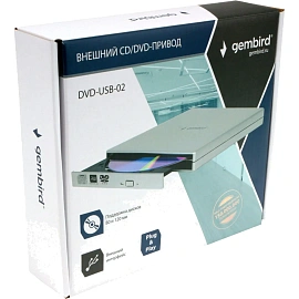 Привод DVD-USB Gembird DVD-USB-02-SV
