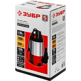 Насос дренажный для грязной воды Зубр НПГ-М3-1100-С