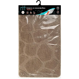 Коврик универсальный Fresh Code Камни 50x80 см светло-коричневый