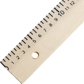 Линейка 50 см и 75 см деревянная коричневая с держателем (2 штуки в упаковке)