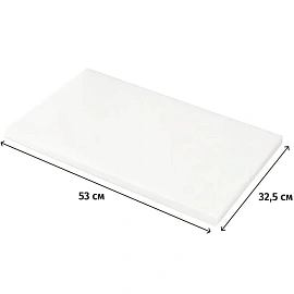 Доска разделочная 530х325мм h18мм (GN 1/1) белая 53032518W