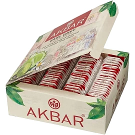Чай чёрный Akbar Earl Grey 100 пакетиков (бергамот)