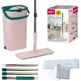 Набор для уборки York Моп Сет Хэнди (швабра, сменная насадка (МОП), ведро с отжимом)