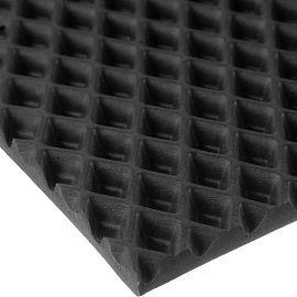 Коврик входной (придверный) ячеистый (ромб) грязезащитный 48x68 см серый