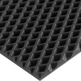 Коврик входной (придверный) ячеистый (ромб) грязезащитный 68x120 см серый