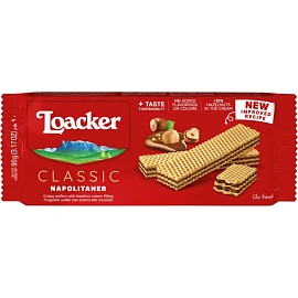 Вафли Loacker Napolitaner 90 г (12 штук в упаковке)