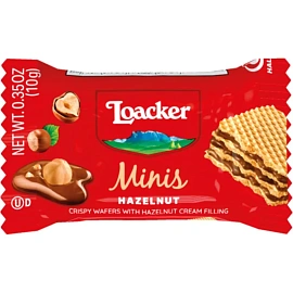 Вафли Loacker Minis 10 г (200 штук в упаковке)