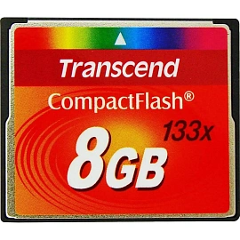 Карта памяти Compact flash CF Transcend 8GB 133X Ultra Speed, TS8GCF133