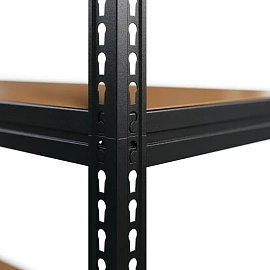 Стеллаж металлический Металл-Завод чёрный 5 полок 900x400x1800 мм