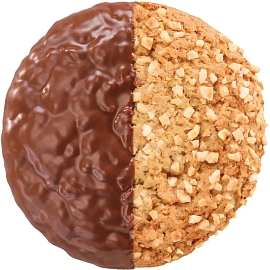 Печенье сдобное в глазури Хлебный спас Половинки с арахисом 50 г (22 штуки в упаковке)