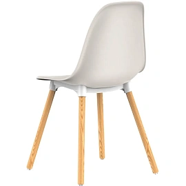 Стул обеденный Brava светло-бежевый (пластик, массив дерева)