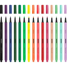 Фломастеры K-BEATS наб 15цв в коробке,пастель,неон.цв