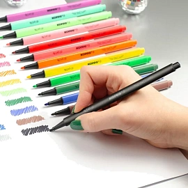 Фломастеры K-BEATS наб 15цв в коробке,пастель,неон.цв