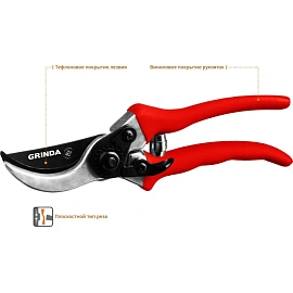 Секатор Grinda G-11 210 мм рез 18 мм (8-423001_z02)