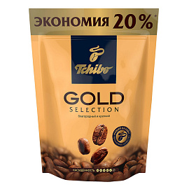 Кофе растворимый сублимированный Tibio Gold Selection 285 г (пакет)