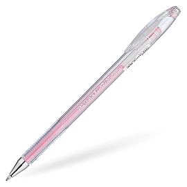 Ручка гелевая CROWN "Hi-Jell Pastel", РОЗОВАЯ ПАСТЕЛЬ, узел 0,8 мм, линия письма 0,5 мм, HJR-500P