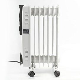 Обогреватель масляный SONNEN DFS-07, 1500 Вт, 7 секций, белый, 453498