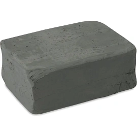 Пластилин скульптурный твёрдый Луч De Luxe серый 1000 грамм