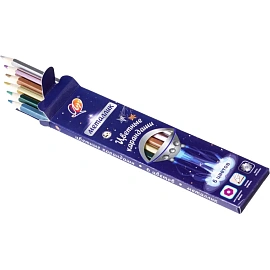 Карандаши цветные Луч Фантазия 6 карандашей 6 цветов шестигранные (металлические)