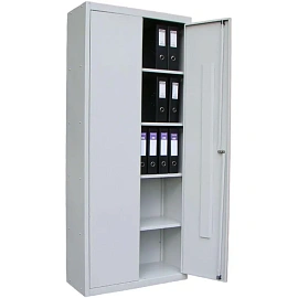 Шкаф металлический архивный МПИ-426(800) 1880х800х350 4 полки замок RAL7035 фото Шкаф металлический архивный МПИ-426(800) 1880х800х350 4 полки замок RAL7035