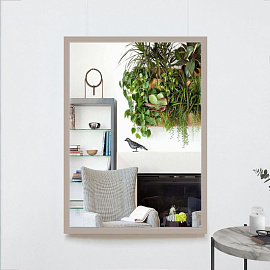 Зеркало настенное Комус Мебель (коричневый, 540х740 мм)