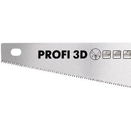 Ножовка Бибер Профи 85682 по дереву трёхсторонняя заточка (тов-080824)