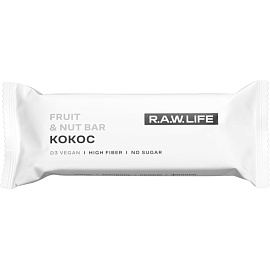 Батончик R.A.W.Life кокос (15 батончиков по 47 г)