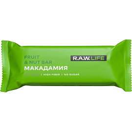 Батончик R.A.W.Life макадамия (15 батончиков по 47 г)