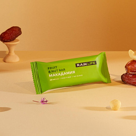 Батончик R.A.W.Life макадамия (15 батончиков по 47 г)