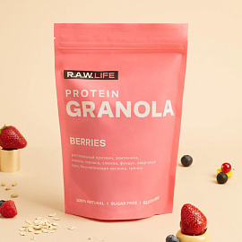 Гранола протеиновая R.A.W.Life ягоды 220 г