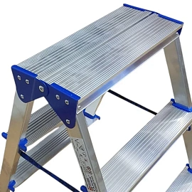 Стремянка алюминиевая двусторонняя Tarko 2x3 ступени (T04203)