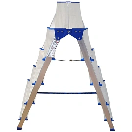 Стремянка алюминиевая двусторонняя 2х5 ступеней Tarko (T04205)