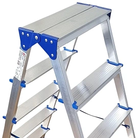 Стремянка алюминиевая двусторонняя 2х5 ступеней Tarko (T04205)